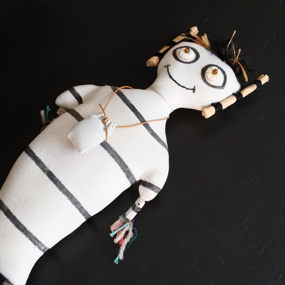 Spinning Hawk Santa Fe Native American Hopi Kachina Folk Art Doll - Picture 4 of 5